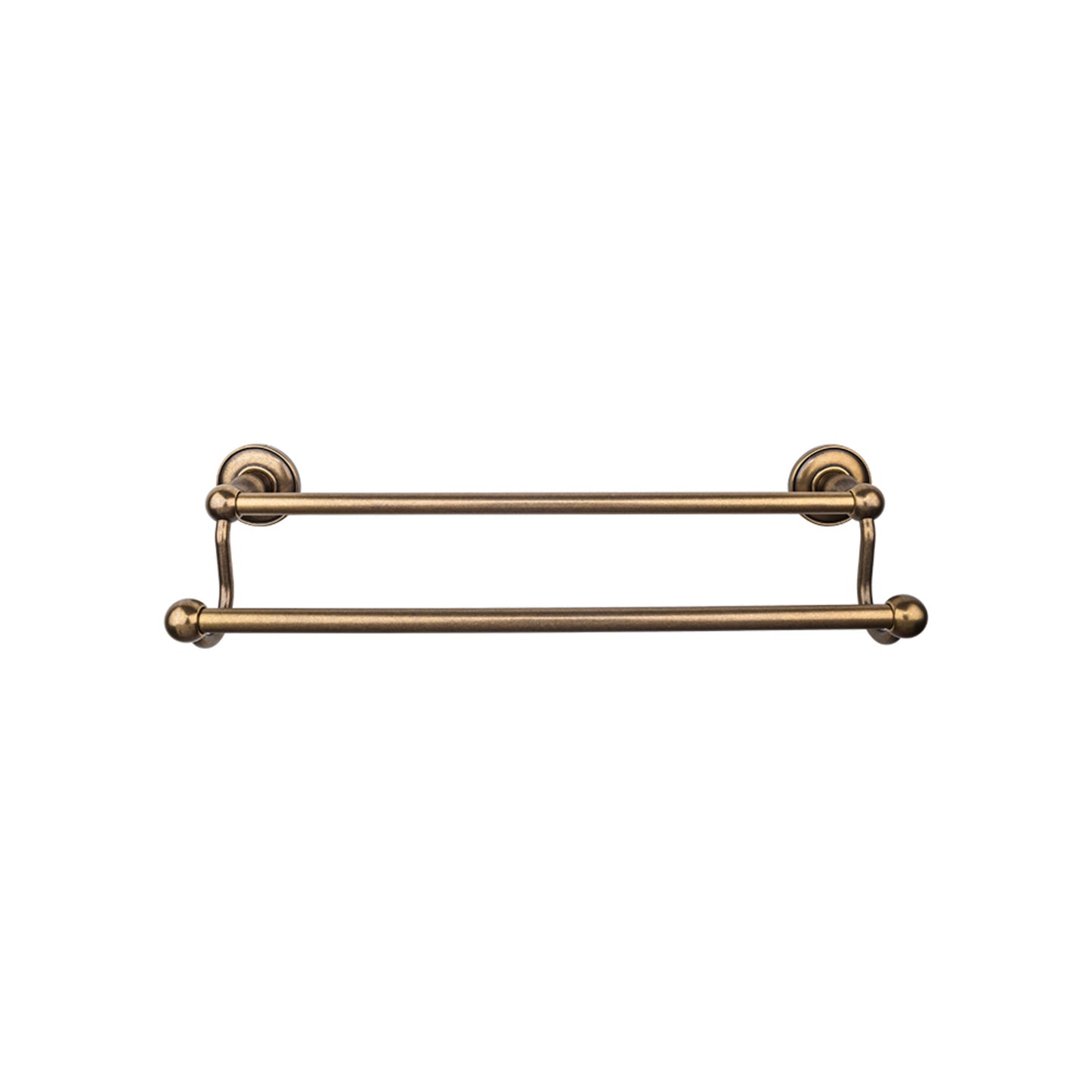 TOP KNOBS ED11GBZD TOP BATH (R) Edwardian Bath Double 32 1/2" Wall Mounted Towel Bar - German Bronze