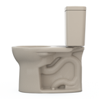 TOTO CST775CSFG#03 Drake Two-Piece Round 1.6 Gpf Universal Height Tornado Flush Toilet With Cefiontect - Bone
