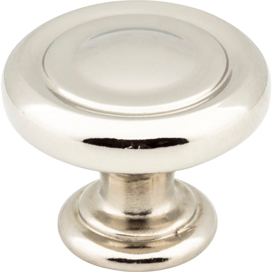 JEFFREY ALEXANDER 117NI Bremen 1 1-1/4" Diameter Mushroom Knob - Polished Nickel