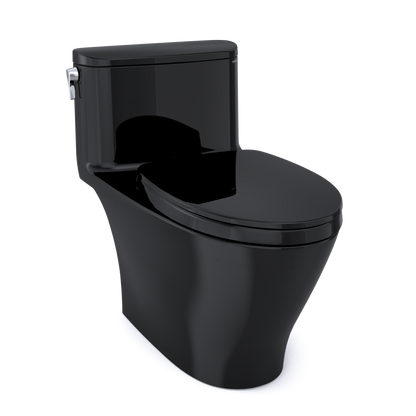 TOTO MS642124CEF#51 Nexus One-Piece Elongated 1.28 Gpf Universal Height Toilet With Ss124 Softclose Seat - Ebony