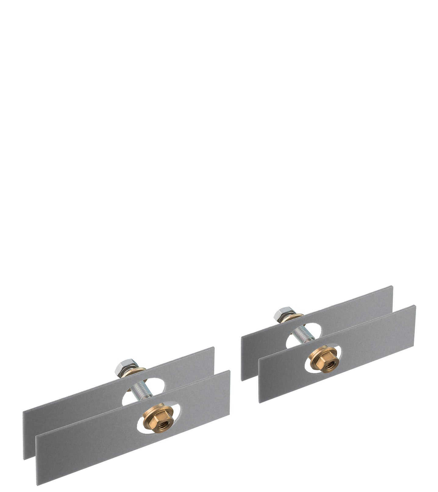 AXOR 42841000 Universal SoftSquare Mounting Set for Two-Sided Glass Installation - Chrome