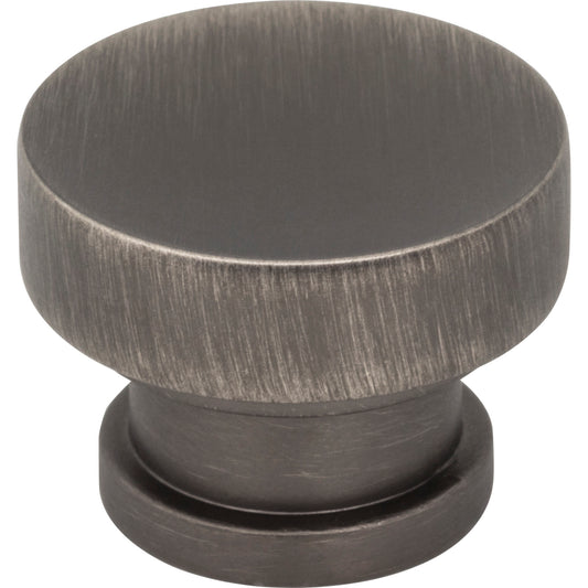 JEFFREY ALEXANDER 484BNBDL Elara 1-1/4" Diameter Round Knob - Brushed Pewter