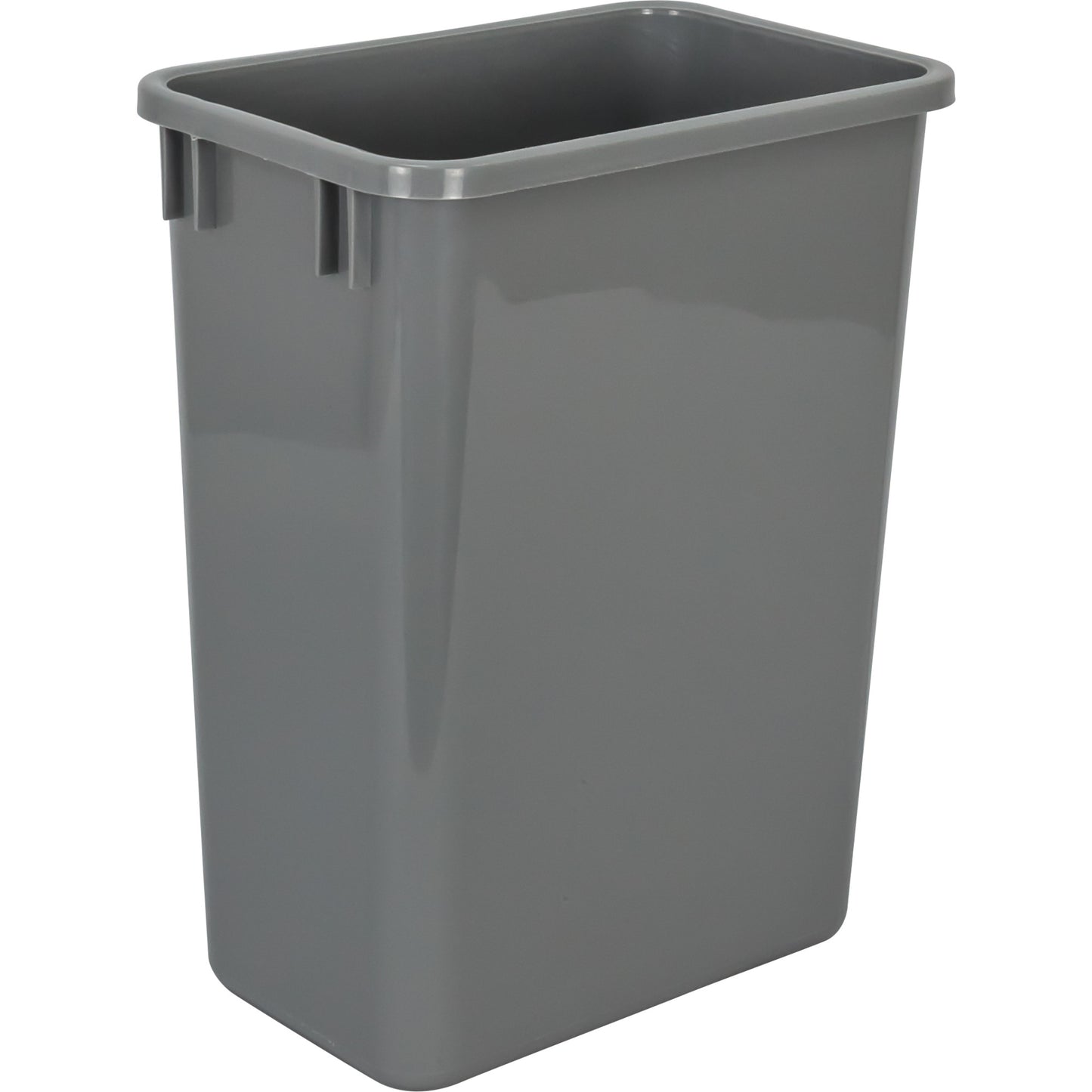 HARDWARE RESOURCES CAN-35GRY-4 Box of 4 Grey 35 Quart Plastic Waste Containers - Grey