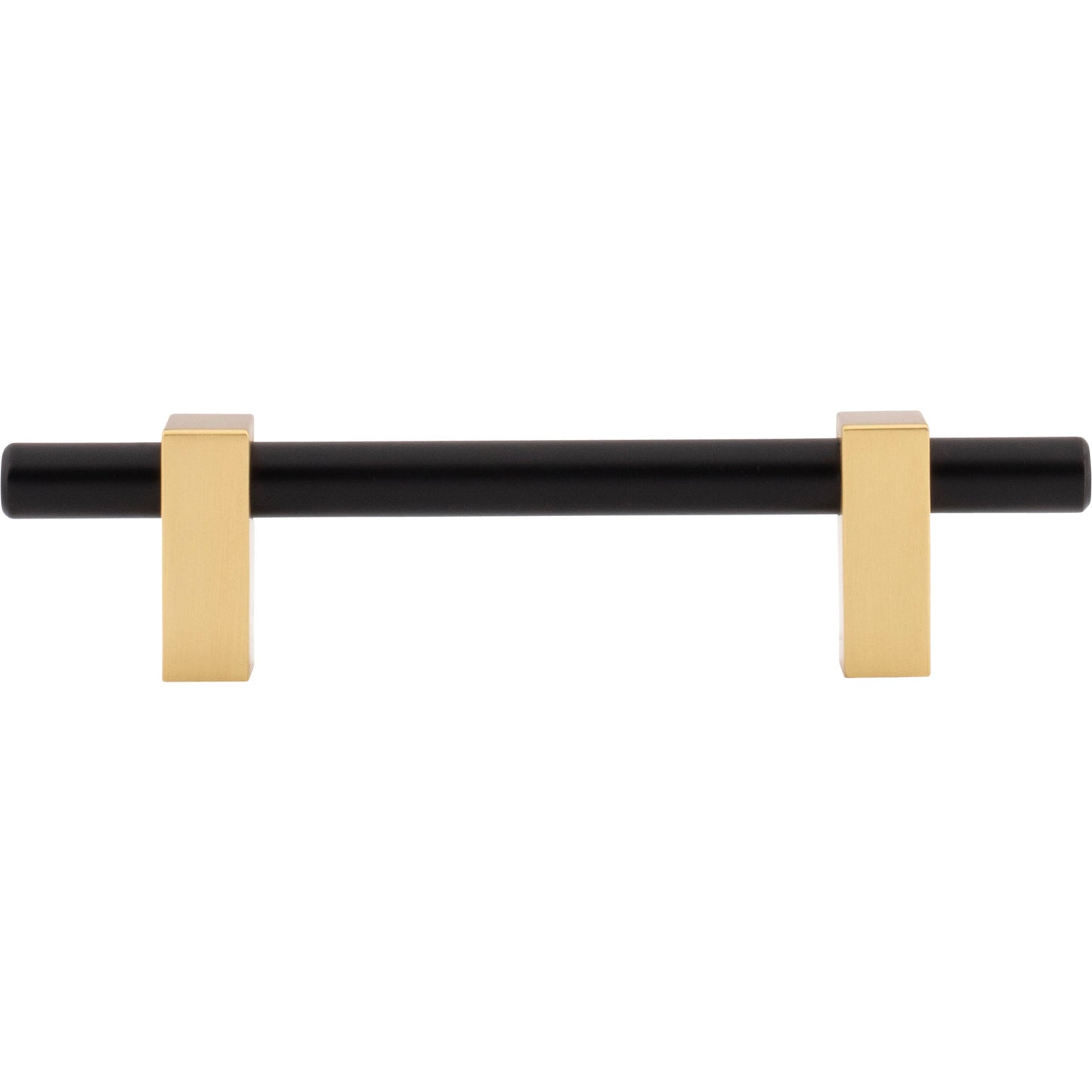 JEFFREY ALEXANDER 478-96MBBG Larkin 2 96 mm Center-to-Center Bar Pull - Matte Black w/Brushed Gold