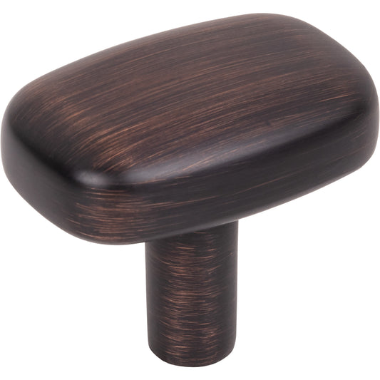 JEFFREY ALEXANDER 329L-DBAC Loxley 1-1/2" Length Rectangle Knob - Brushed Oil Rubbed Bronze