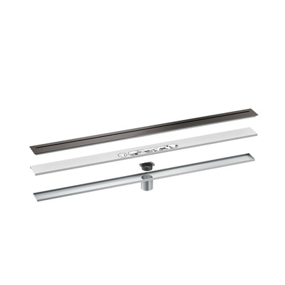 AXOR 42523341 Drains Floor Installation 39 3/8" - Brushed Black Chrome