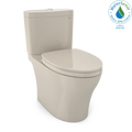 TOTO MS446124CEMGN#03 Aquia Iv Washlet+ Two-Piece Elongated Dual Flush 1.28 And 0.9 Gpf Toilet With Cefiontect - Bone