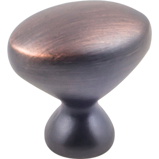 KASAWARE K460BORB-10 1-1/4" Diameter Oval Knob - Brushed Oil Rubbed Bronze