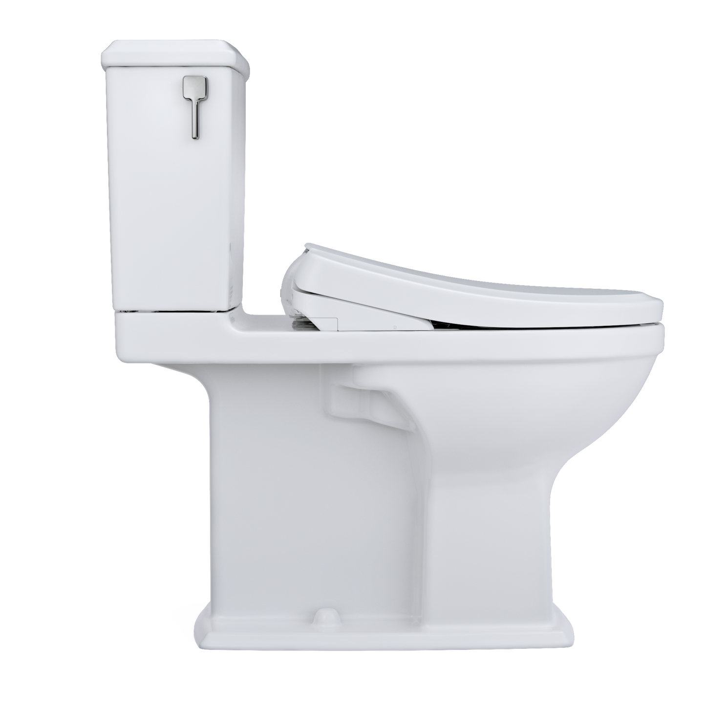 TOTO MW4944734CEMFG#01 WASHLET+ Connelly Two-Piece Elongated Dual Flush 1.28 and 0.9 GPF Toilet and Classic WASHLET S7A Classic Bidet Seat , Cotton White