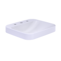 TOTO LT415.8G#01 Arvina Rectangular 20" Vessel Bathroom Sink With Cefiontect For 8 Inch Center Faucets - Cotton White