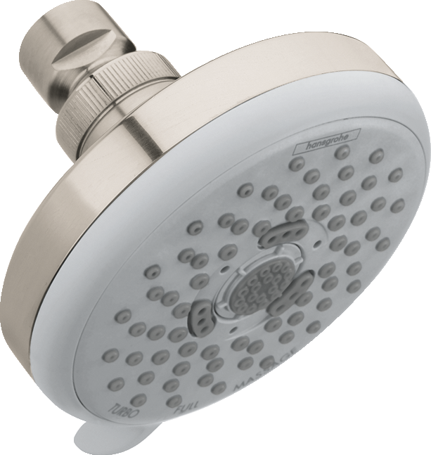 HANSGROHE 04929820 Croma 100 Showerhead E 3-Jet, 1.5 GPM - Brushed Nickel