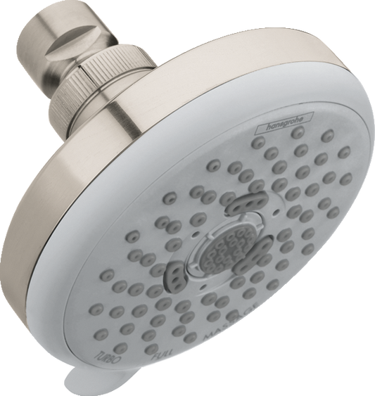 HANSGROHE 04733820 Croma 100 Showerhead E 3-Jet, 1.8 GPM - Brushed Nickel
