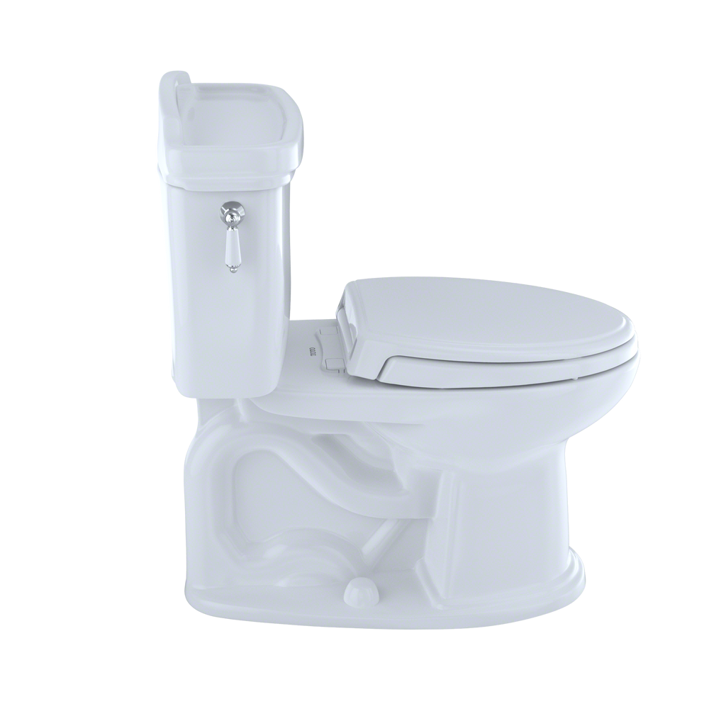 TOTO CST754EF#01 Eco Dartmouth Two-Piece Elongated 1.28 GPF Universal Height Toilet , Cotton White