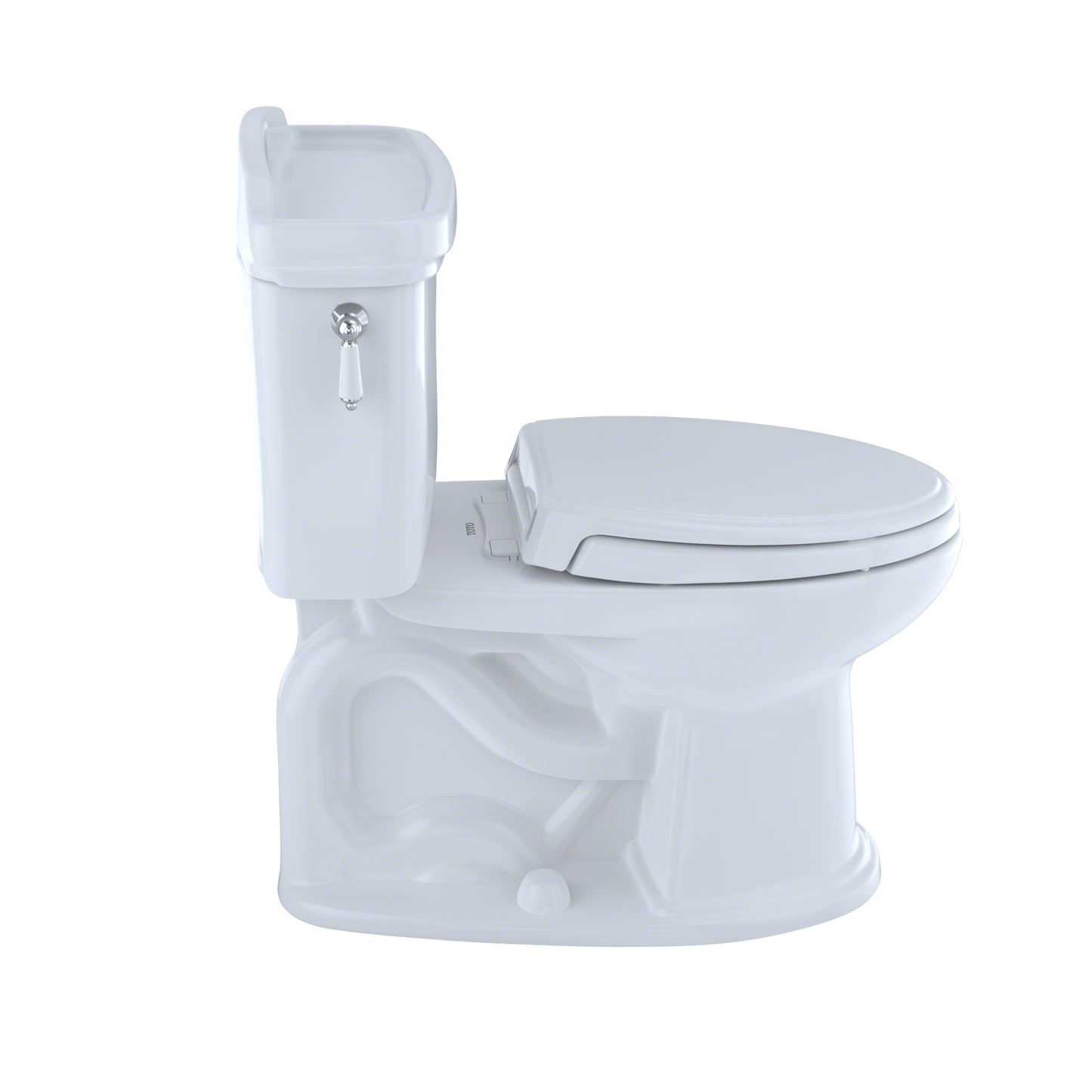 TOTO CST754EF#01 Eco Dartmouth Two-Piece Elongated 1.28 GPF Universal Height Toilet , Cotton White