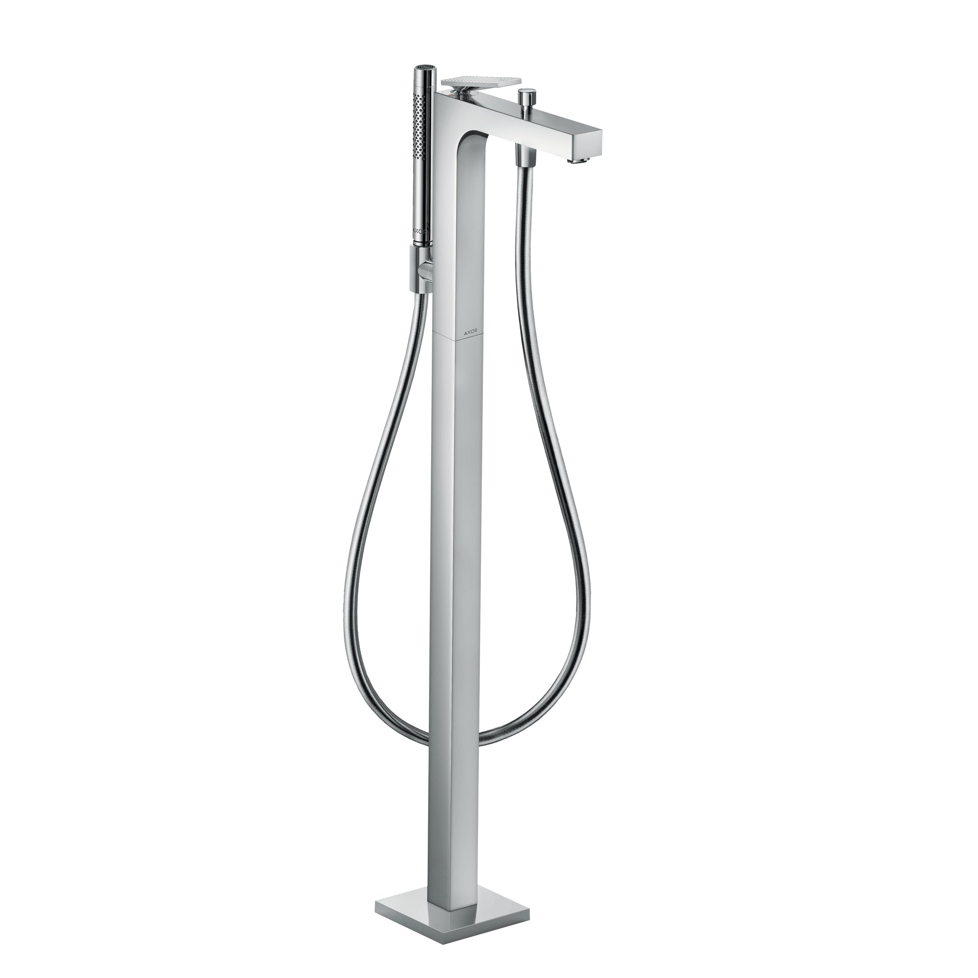 AXOR Citterio Freestanding Tub Filler Trim with 1.75 GPM Handshower- Rhombic Cut in Chrome