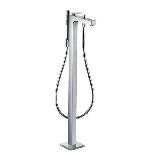 AXOR Citterio Freestanding Tub Filler Trim with 1.75 GPM Handshower- Rhombic Cut in Chrome