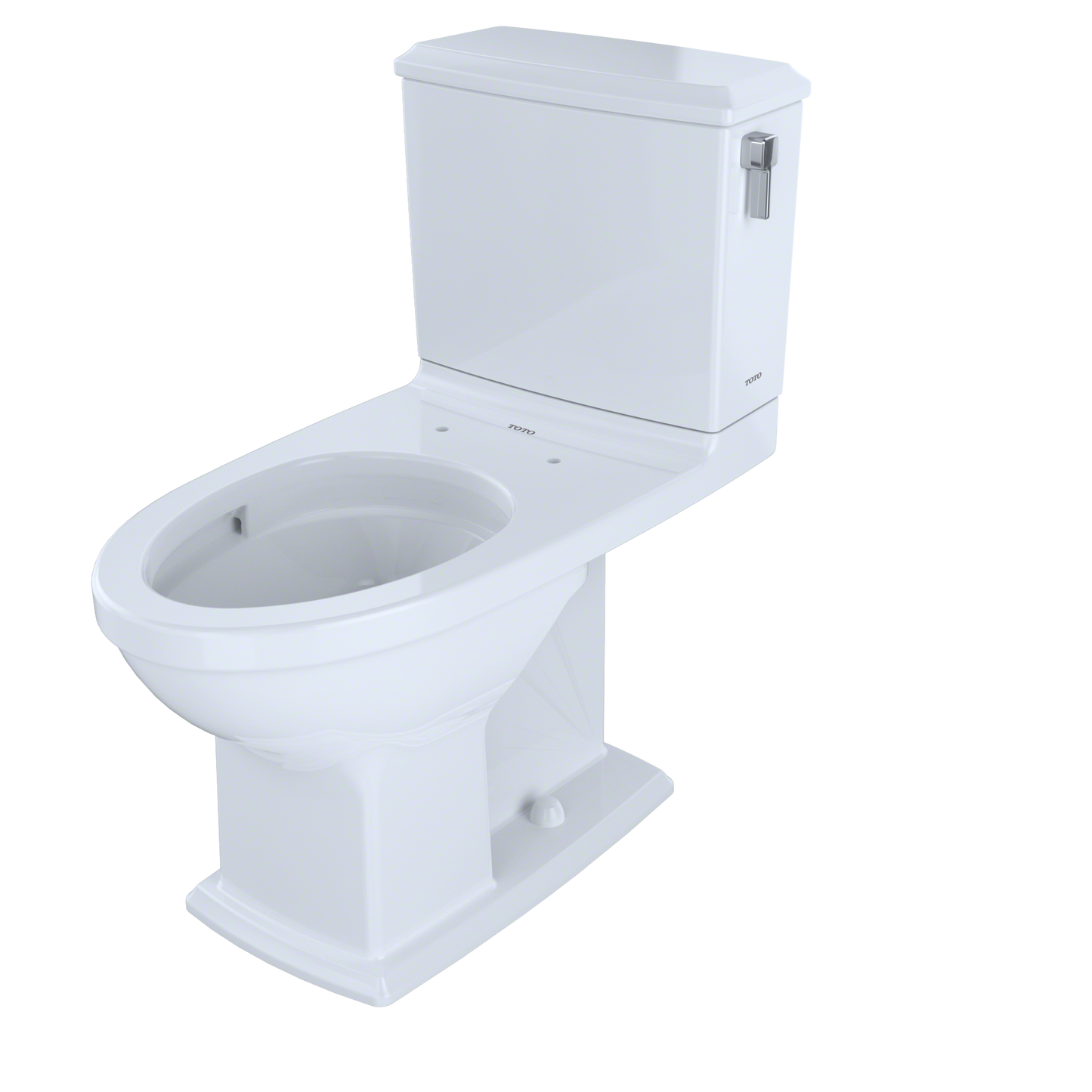 TOTO CST494CEMFRG#01 Connelly Two-Piece Elongated Dual-Max 1.28 and 0.9 GPF Universal Height Toilet with CEFIONTECT and Right Lever , Cotton White