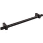 JEFFREY ALEXANDER 698-18MB Larkin Knurled Ends 18" Center-to-Center Appliance Pull - Matte Black