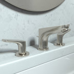 HANSGROHE 04369820 Focus Widespread Faucet 100 with Pop-Up Drain, 1.2 GPM - Brushed Nickel
