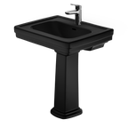 TOTO LPT530N#51 Promenade 27-1/2" X 22-1/4" Rectangular Pedestal Bathroom Sink For Single Hole Faucets - Ebony