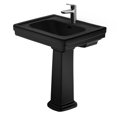 TOTO LPT530N#51 Promenade 27-1/2" X 22-1/4" Rectangular Pedestal Bathroom Sink For Single Hole Faucets - Ebony