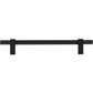 JEFFREY ALEXANDER 598-160MB Larkin Knurled Center 160 mm Center-to-Center Bar Pull - Matte Black