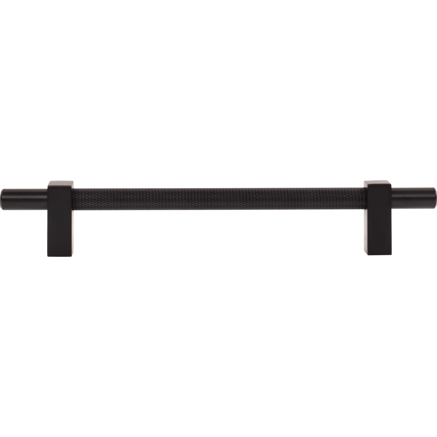 JEFFREY ALEXANDER 598-160MB Larkin Knurled Center 160 mm Center-to-Center Bar Pull - Matte Black