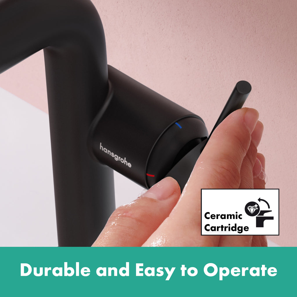 HANSGROHE 73372671 Tecturis S Single-Hole Fine 240, 1.2 GPM - Matte Black