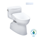 TOTO MW6444726CEFG#01 Washlet+ Carolina Ii One-Piece Elongated 1.28 Gpf Toilet And Washlet+ S7 Contemporary Bidet Seat - Cotton White