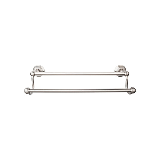 TOP KNOBS ED9BSNB TOP BATH (R) Edwardian Bath Double 26 1/2" Wall Mounted Towel Bar - Brushed Satin Nickel