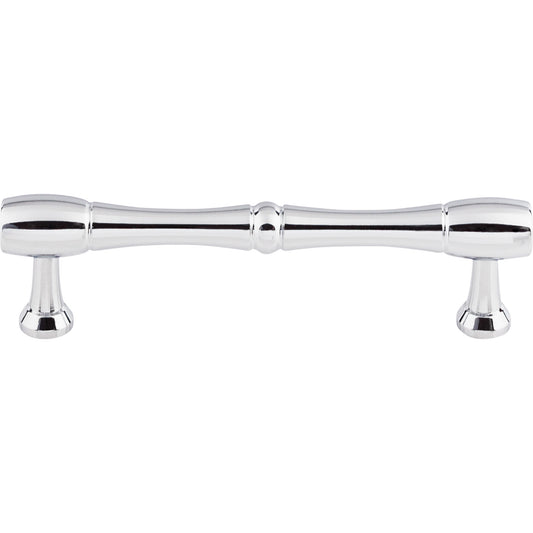 TOP KNOBS M721-96 Nouveau Bamboo 3 3/4" Center to Center Bar Pull - Polished Chrome