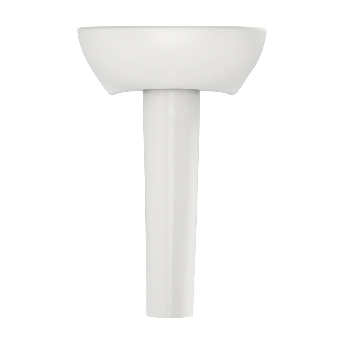 TOTO LPT241.8G#11 Supreme Oval Basin Pedestal Bathroom Sink With Cefiontect For 8 Inch Center Faucets - Colonial White