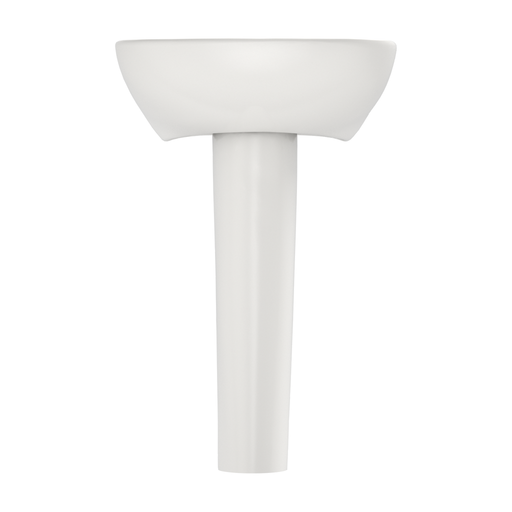TOTO LPT241G#11 Supreme Oval Basin Pedestal Bathroom Sink With Cefiontect For Single Hole Faucets - Colonial White