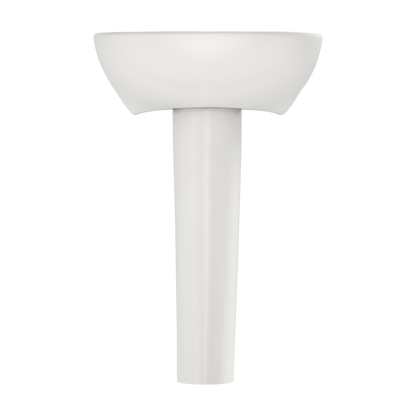 TOTO LPT241G#11 Supreme Oval Basin Pedestal Bathroom Sink With Cefiontect For Single Hole Faucets - Colonial White