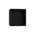 HANSGROHE 56098670 XtraStoris Individual Wall Niche Matte Black with Design Frame 12"x 12"x 4" - Matte Black