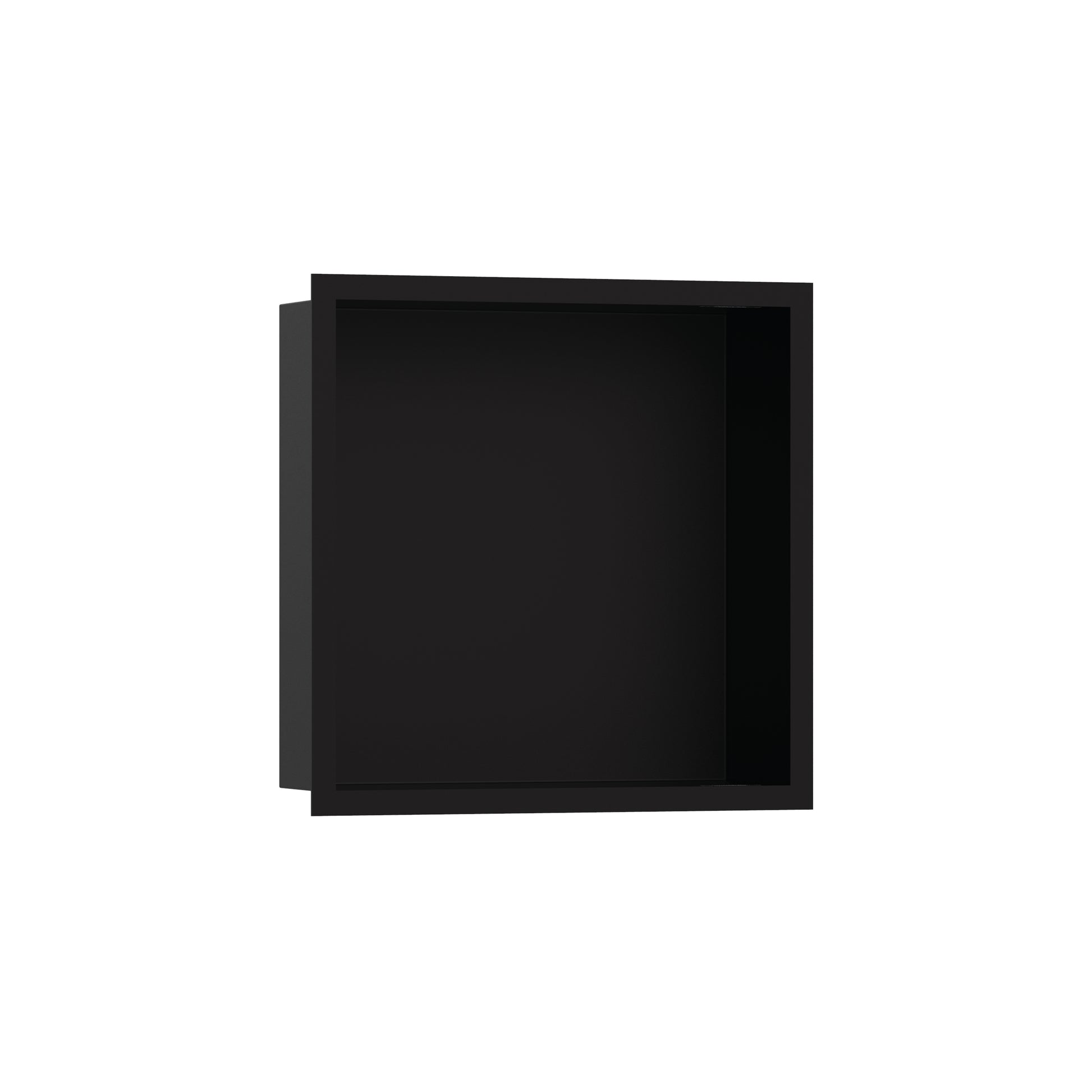 HANSGROHE 56098670 XtraStoris Individual Wall Niche Matte Black with Design Frame 12"x 12"x 4" - Matte Black