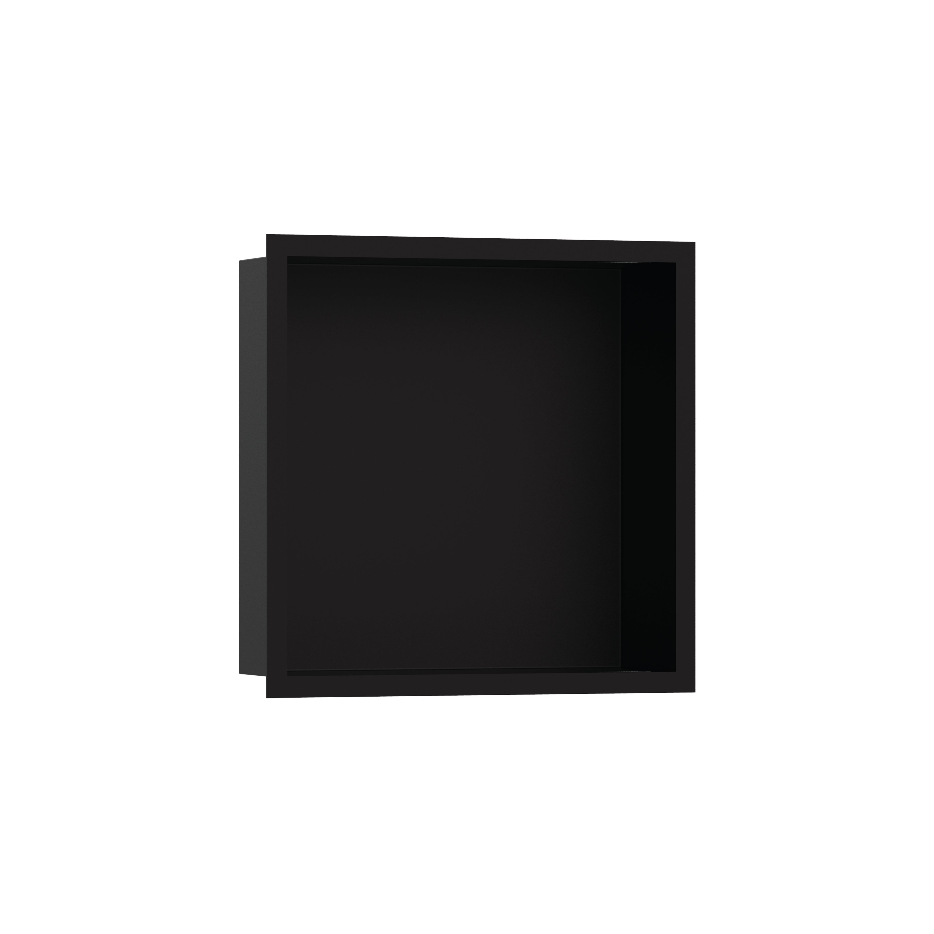 HANSGROHE 56098670 XtraStoris Individual Wall Niche Matte Black with Design Frame 12"x 12"x 4" - Matte Black