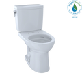 TOTO CST453CUFG#01 Drake Ii 1G Two-Piece Round 1.0 Gpf Universal Height Toilet With Cefiontect - Cotton White