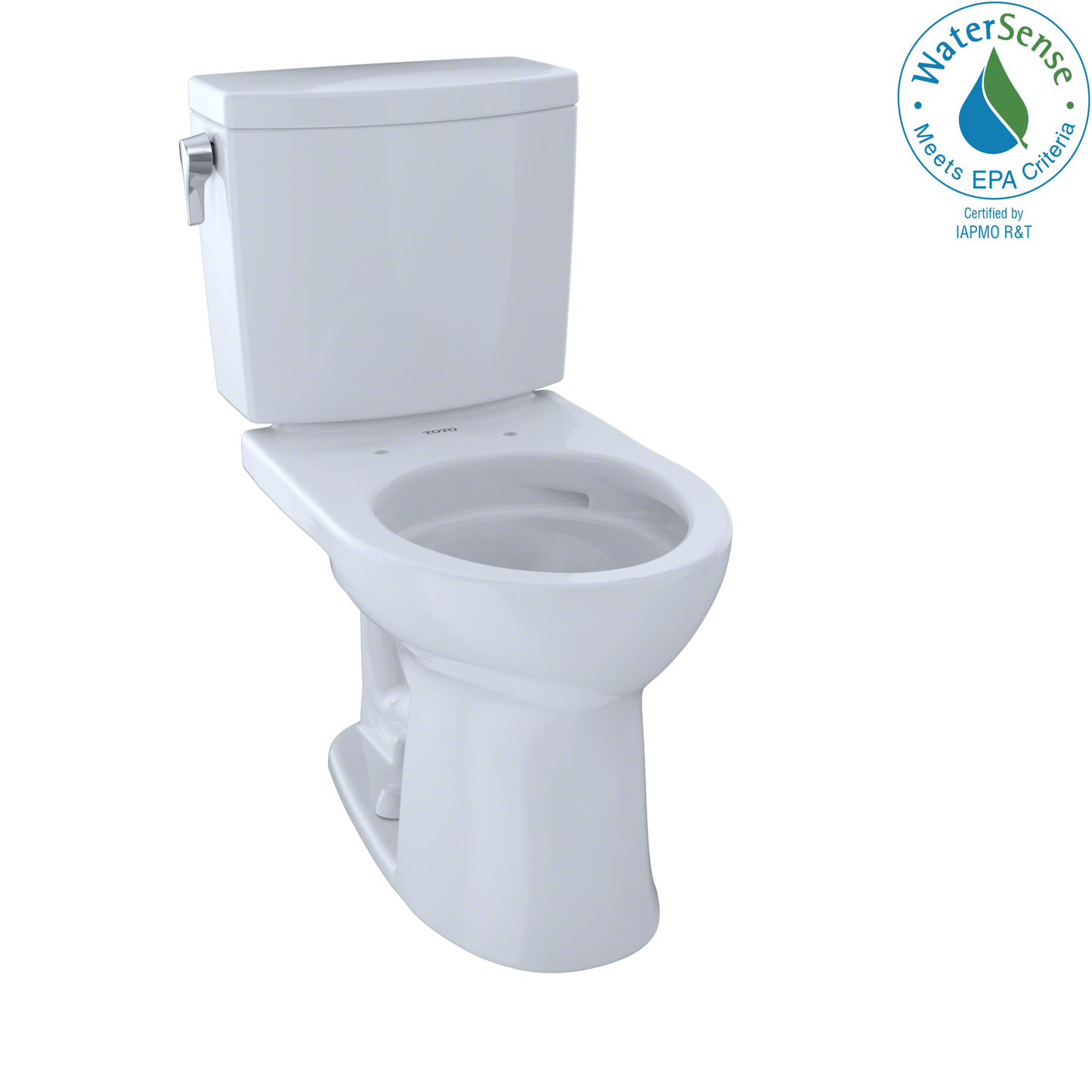 TOTO CST453CUFG#01 Drake Ii 1G Two-Piece Round 1.0 Gpf Universal Height Toilet With Cefiontect - Cotton White