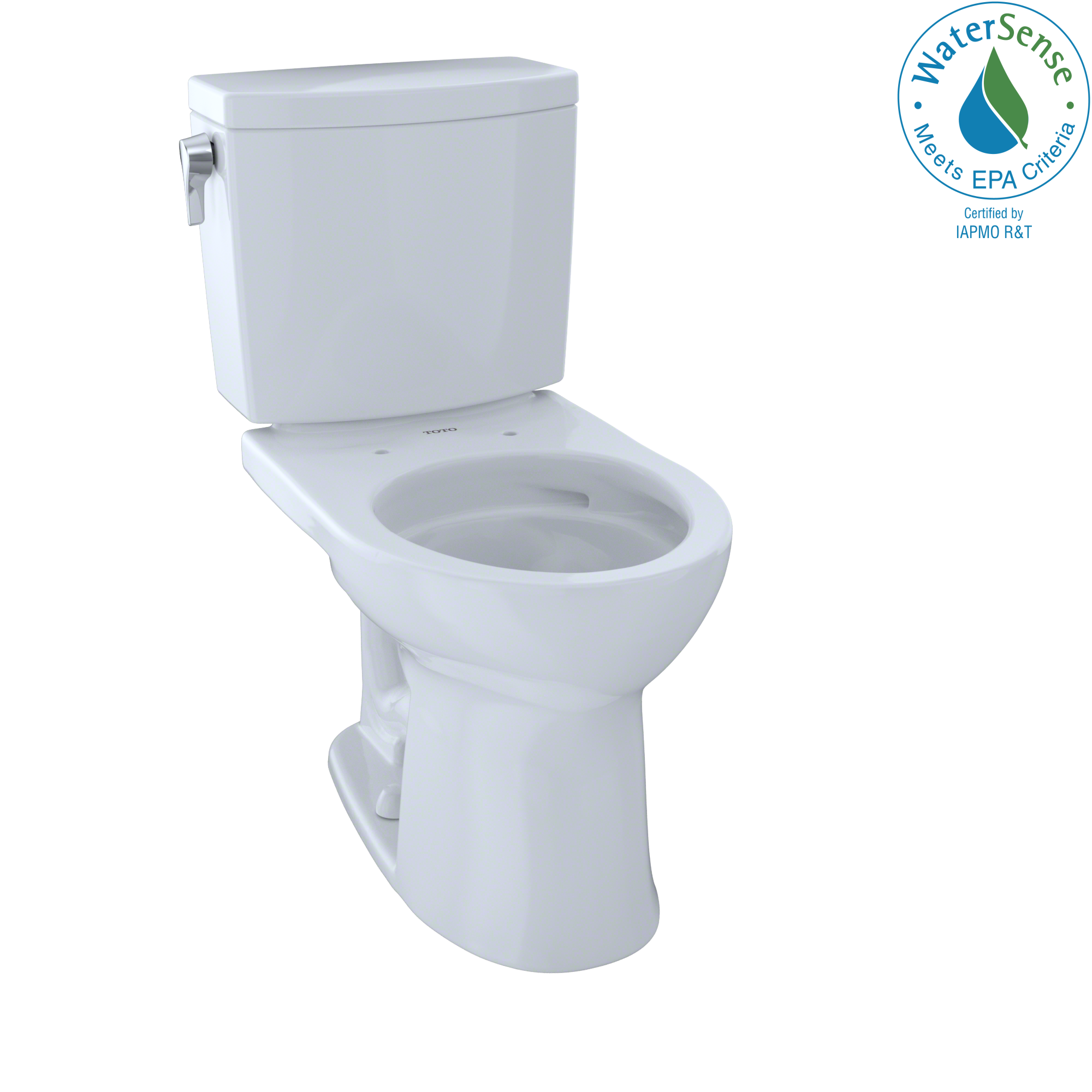 TOTO CST453CUFG#01 Drake Ii 1G Two-Piece Round 1.0 Gpf Universal Height Toilet With Cefiontect - Cotton White
