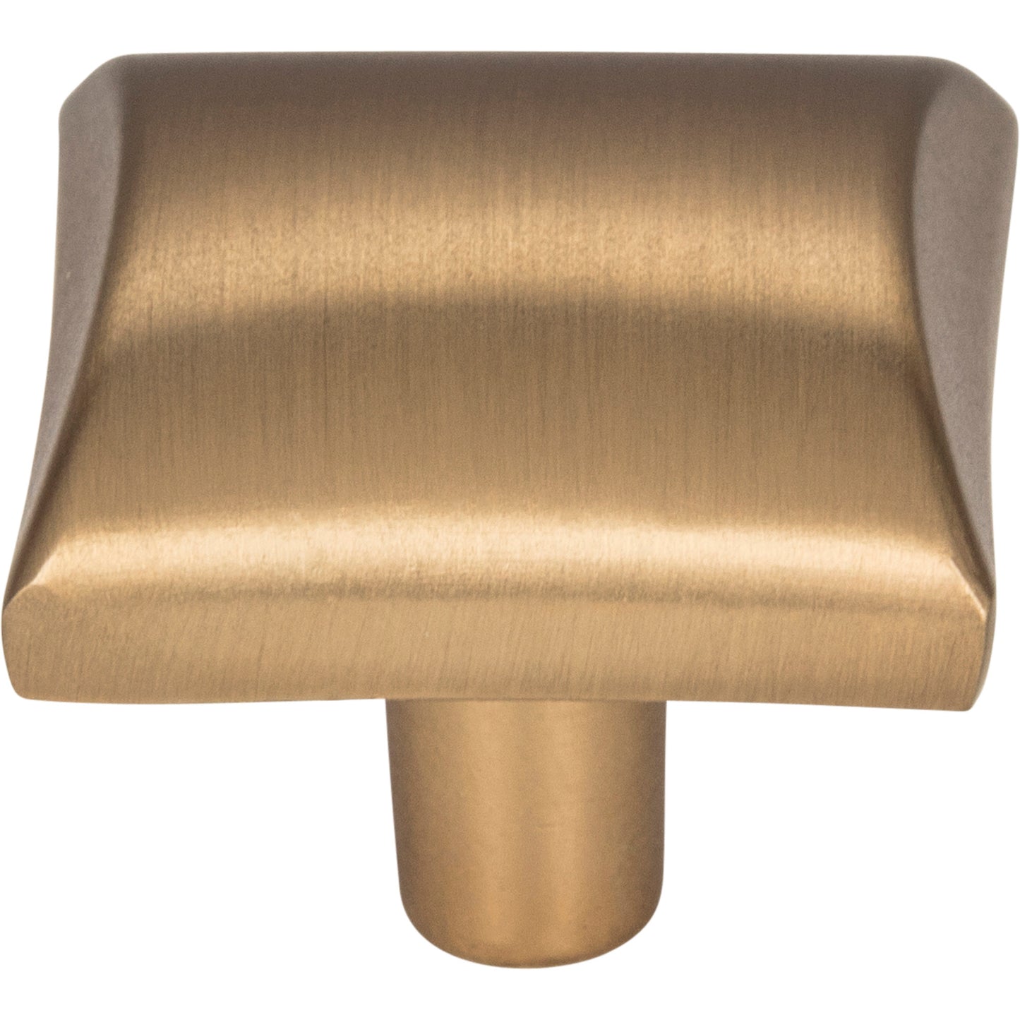 ELEMENTS 525SBZ Glendale 1-1/8" Length Square Knob - Satin Bronze