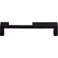 TOP KNOBS TK259BLK Modern Metro Notch Pull B 5" Center to Center Bar Pull - Flat Black