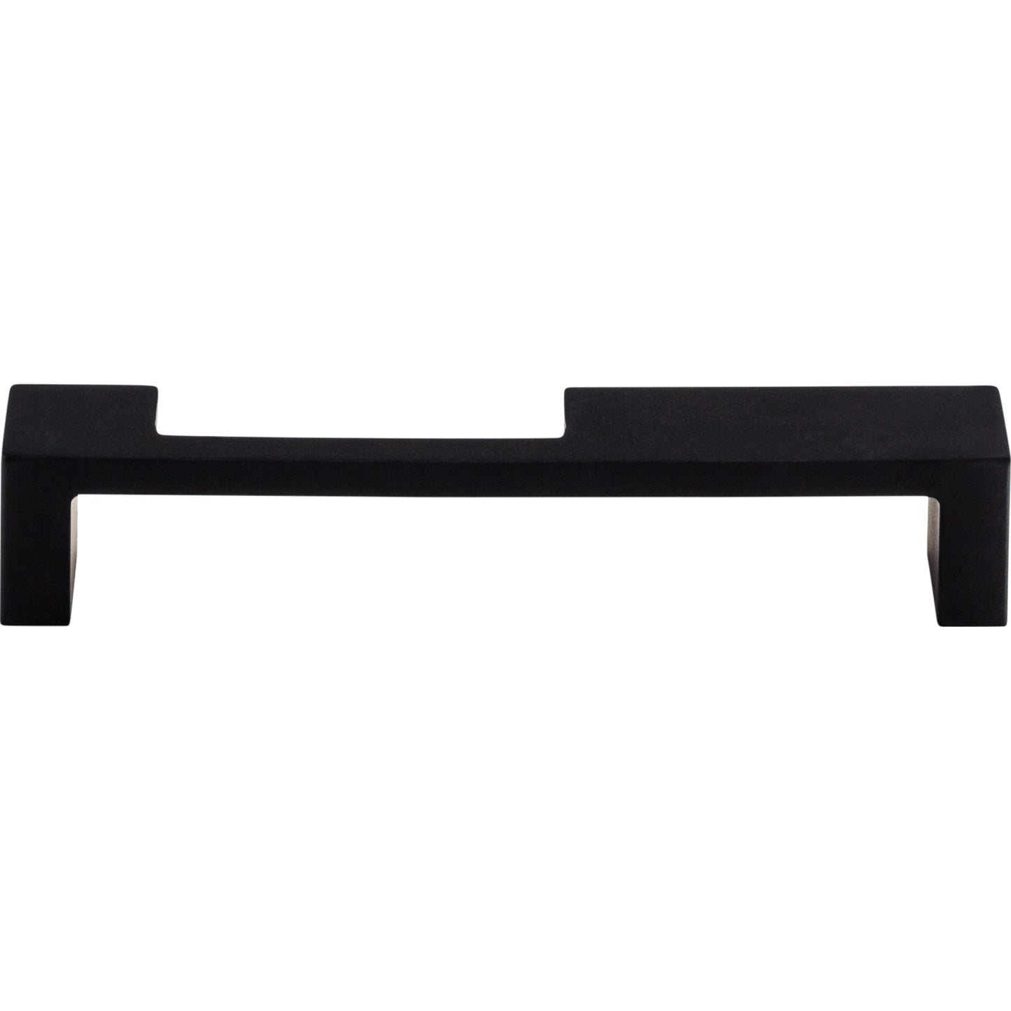 TOP KNOBS TK259BLK Modern Metro Notch Pull B 5" Center to Center Bar Pull - Flat Black