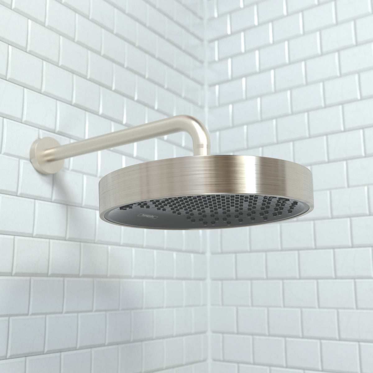 HANSGROHE 26228821 Rainfinity Showerhead 250 1-Jet, 2.5 GPM - Brushed Nickel