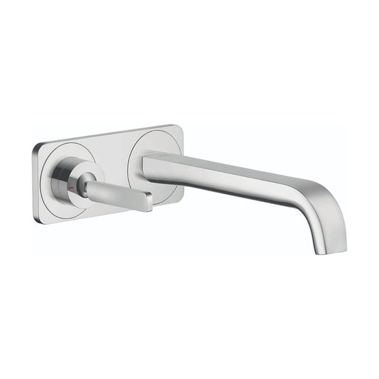 AXOR 36114001 Citterio E Wall-Mounted Single-Handle Faucet Trim with Base Plate, 1.2 GPM - Chrome
