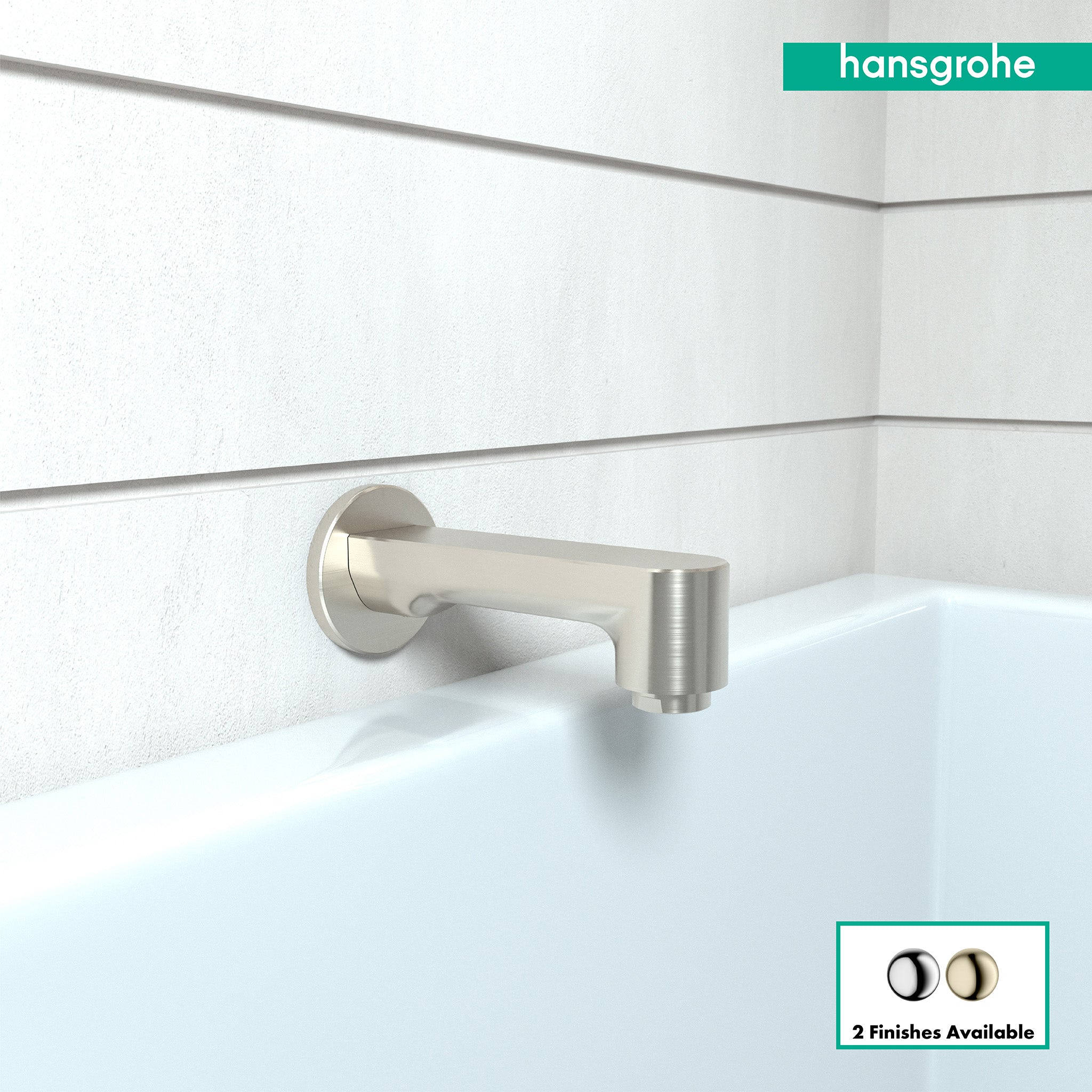 HANSGROHE 14413821 Metris S Tub Spout - Brushed Nickel