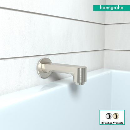 HANSGROHE 14413821 Brushed Nickel Metris S Modern Tub Spout