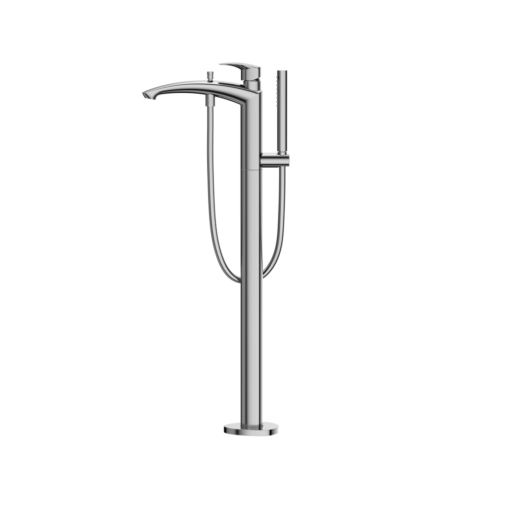 TOTO TBG09306U#CP Gm Single-Handle Free Standing Tub Filler With Handshower - Polished Chrome