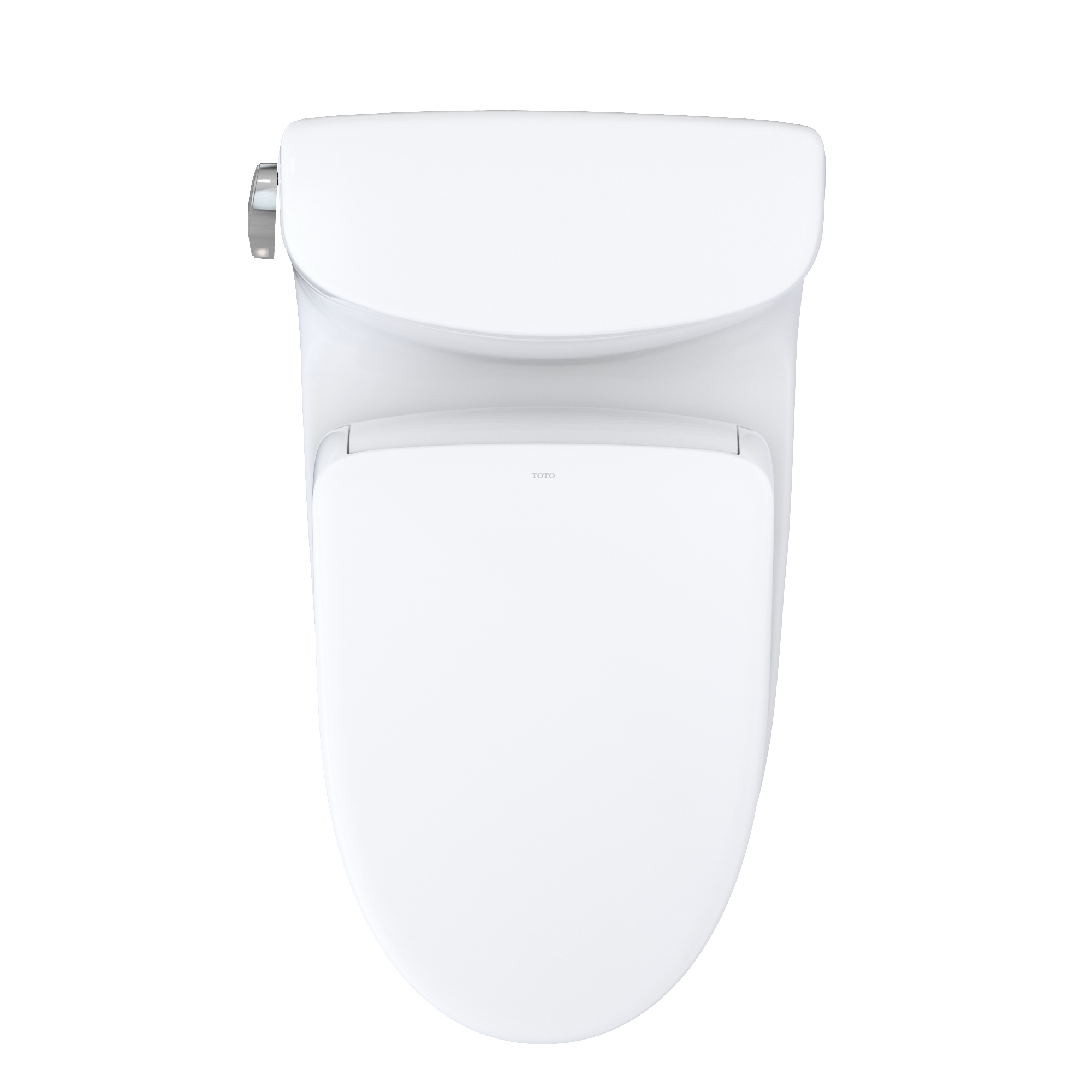 TOTO MW6444736CEFG#01 Washlet+ Carolina Ii One-Piece Elongated 1.28 Gpf Toilet And Washlet+ S7 Contemporary Bidet Seat - Cotton White