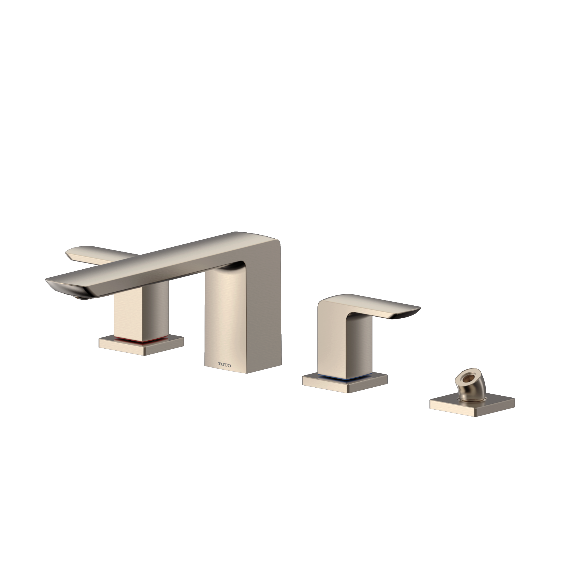 TOTO TBG02202U#BN Gr Two-Handle Deck-Mount Roman Tub Filler Trim With Handshower - Brushed Nickel